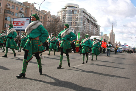 В Москве состоялся парад в честь дня святого Патрика