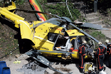 В результате крушения вертолета в Италии погибли четверо