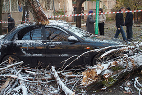 Двое мужчин погибли при урагане в Тбилиси