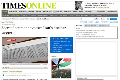 Иран обвинил The Times в психологическом давлении и лжи