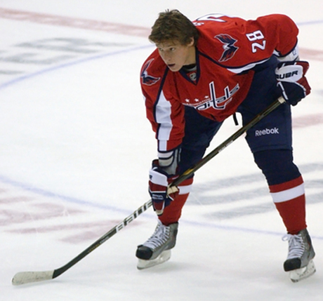 Нападающий сборной России Александр Семин сделал хет-трик в матче НХЛ