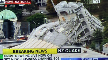 Жертвами землетрясения в Новой Зеландии стали 65 человек
