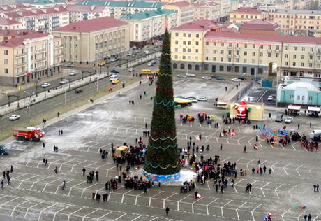 Президент Чечни подарил жителям Грозного на Новый год снег