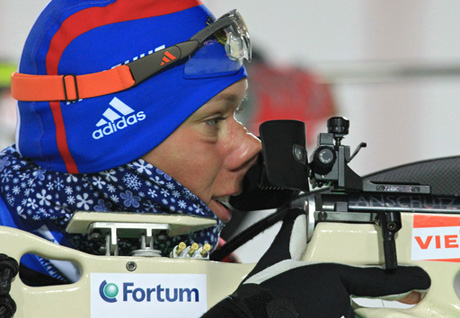 Ольгу Зайцеву сняли с гонки чемпионата мира по биатлону-2011 в Ханты-Мансийске