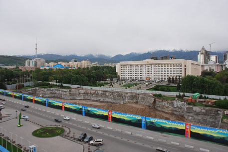 Площадь Республики в Алматы перекроют до конца мая