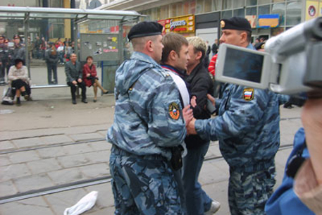 В Москве милиция задержала 70 участников акций протестов