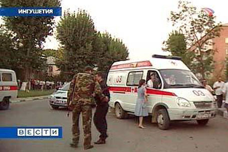 В результате обстрела "Газели" в Ингушетии пострадали 13 милиционеров