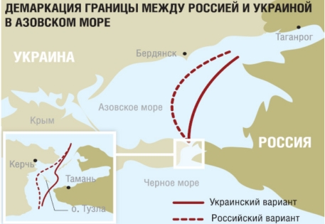 После демаркации границ Украина лишится части Азовского моря