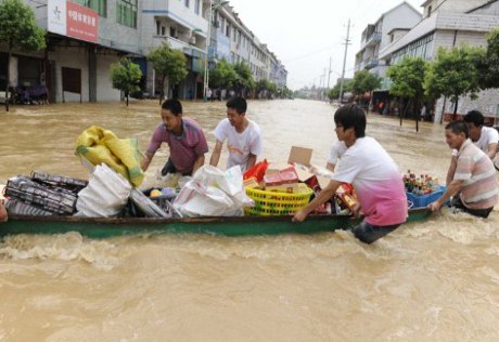 120 тысяч человек пострадали от наводения в Китае