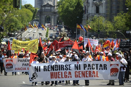 В Испании началась забастовка бюджетников