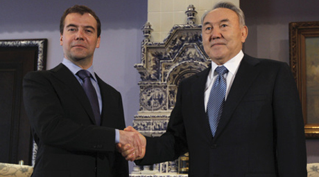 Назарбаев и Медведев обсудили план совместных действий РК и РФ на 2011-2012 годы