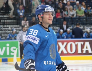 Фото: Матч ЧМ по хоккею Казахстан - Финляндия 