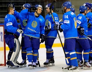 Фоторепортаж с ЧМ по хоккею: Казахстан - Венгрия 5:0 