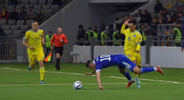Фоторепортаж: Казахстан проиграл Боснии в матче отбора на ЧМ-2022 ?>