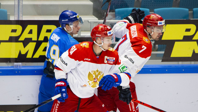 Вторая сборная Казахстана дважды отыгрывалась, но уступила России на хоккейном турнире в Нур-Султане