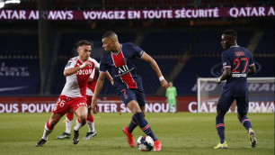 ПСЖ пропустил два гола от "Монако" и потерпел шестое поражение в чемпионате Франции