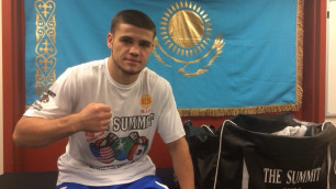Казахстанский боксер из Golden Boy пригрозил сопернику перед титульным боем