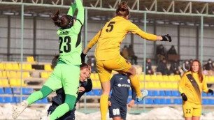 "БИИК-Казыгурт" разгромлен в женской Лиге чемпионов: пропустил шесть мячей в матче с дублем и пенальти