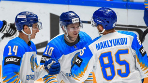 Никита Михайлис оформил дубль за сборную Казахстана в матче с 9 шайбами