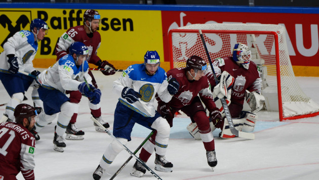 Видео победы сборной Казахстана над Латвией в стартовом матче чемпионата мира по хоккею