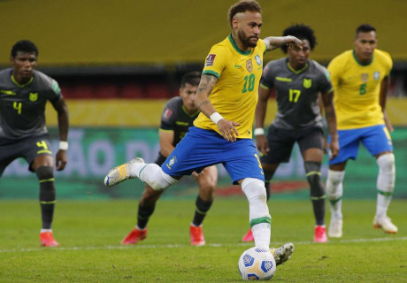 Неймар помог сборной Бразилии выиграть пятый матч в отборе ЧМ-2022