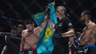 Казахстанец Жасулан Акимжан нокаутировал соперника за полторы минуты на турнире Хабиба