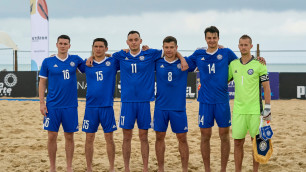 Сборная Казахстана пропустила семь голов на старте отбора на ЧМ-2021 по пляжному футболу