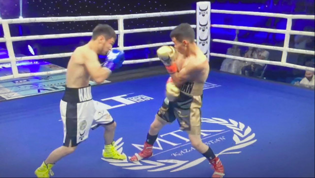 Казахстанские боксеры устроили рубку в бою за звание чемпиона в Алматы