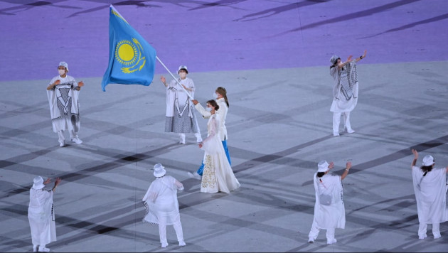 Казахстанские спортсмены приняли участие в открытии Олимпиады в Токио