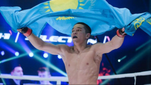 Казахстанец Асу Алмабаев задушил соперника в дебютном бою на турнире Brave CF