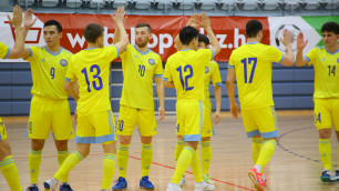 Сборная Казахстана стартовала с разгромной победы на чемпионате мира по футзалу