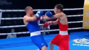 Казахстанский боксер отправил в нокдаун россиянина на чемпионате мира среди военнослужащих