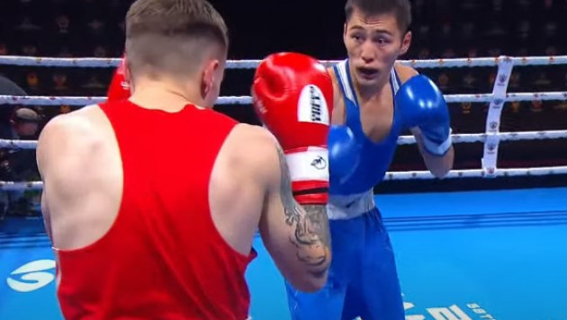 Жесткая победа с кровью, или как боксер из Казахстана досрочно выиграл бой на чемпионате мира среди военнослужащих