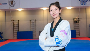 Казахстанская таеквондистка завоевала золото на втором международном турнире подряд