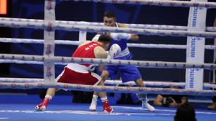 Бибосынов прокомментировал сенсационную победу над олимпийским чемпионом из Узбекистана на ЧМ по боксу