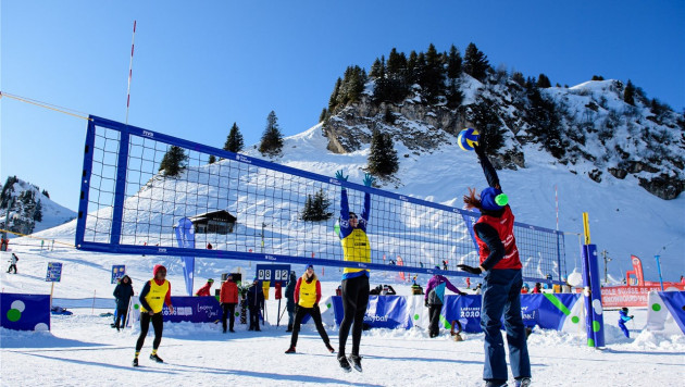 В Казахстане пройдет первый чемпионат Азии по волейболу на снегу