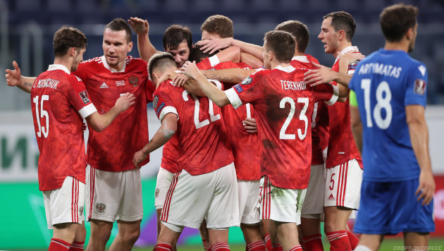 Россия одержала самую крупную победу в отборе на ЧМ по футболу за 56 лет