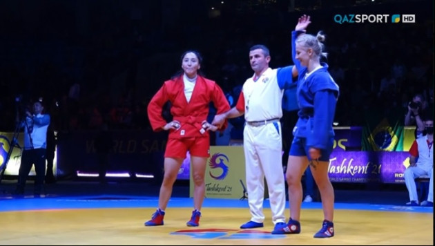 Казахстанская самбистка завоевала серебро на чемпионате мира