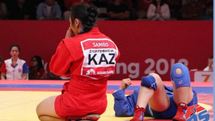 Сборная Казахстана завоевала третье серебро на ЧМ-2021 по самбо