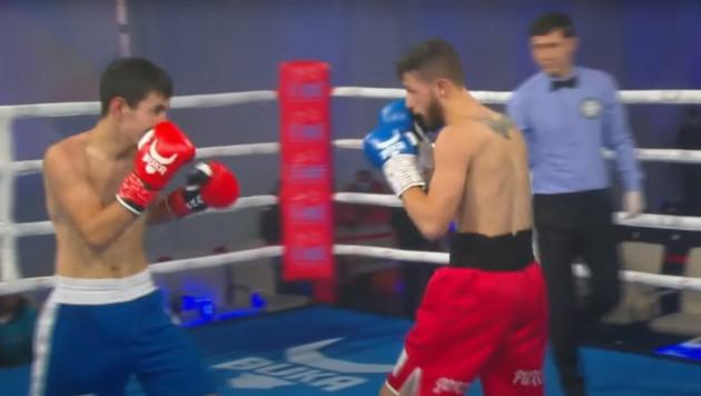 Тремя нокдаунами и нокаутом закончился бой казахстанца против британца на вечере бокса в Алматы