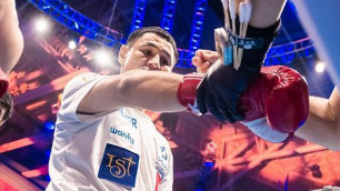 Небитый казахстанский боксер выступил с заявлением после победы нокаутом за 45 секунд