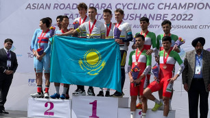 Сборная Казахстана выиграла золото в командной гонке на чемпионате Азии по велоспорту