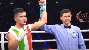 Казахстанец пять раз отправил узбека в нокдаун и выиграл бой