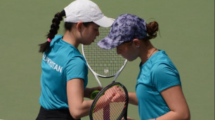 Теннисистки из Казахстана одержали разгромную победу и вышли из группы