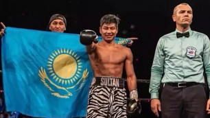 Казахстанский боксер побывал в нокдауне и нокаутировал соперника