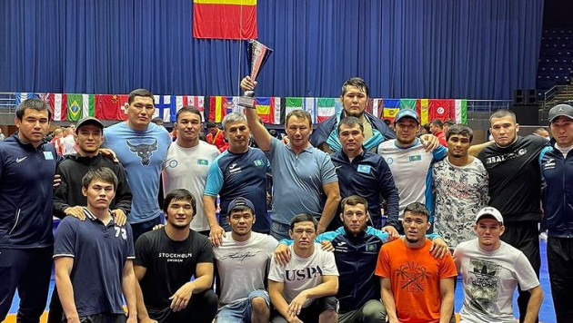 Казахстан занял первое место на турнире по вольной борьбе в Румынии