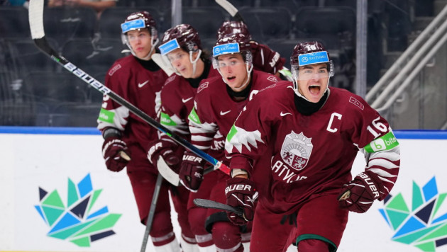 Латвия вошла в историю после победы в матче МЧМ по хоккею