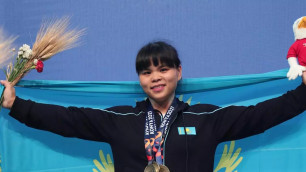 Зульфия Чиншанло отреагировала на свою победу на чемпионате Азии по тяжелой атлетике