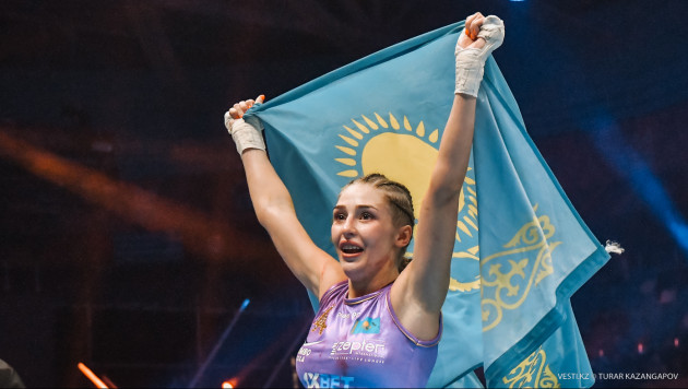 Самая сексуальная боксерша Казахстана завоевала титул во втором бою в профи