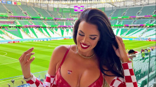 Сексуальная фанатка сборной Хорватии рассказала о конфликте с охраной на матче ЧМ-2022